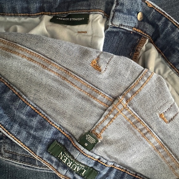 Lauren Ralph Lauren Classic Blue Straight Leg Jeans - Picture 2 of 7